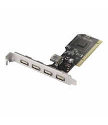 Контроллер PCI-Е-USB 2.0, 4+1port (NEC chipset), BOX