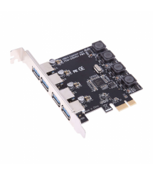 Контролер PCI-Е-USB 3.0, 4 порта, 5Gbps, BOX