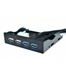 Контроллер в отсек 3,5" 2xUSB3.0 + 2xUSB2,0, 4 порта, 20pin to 2 port USB 3.0