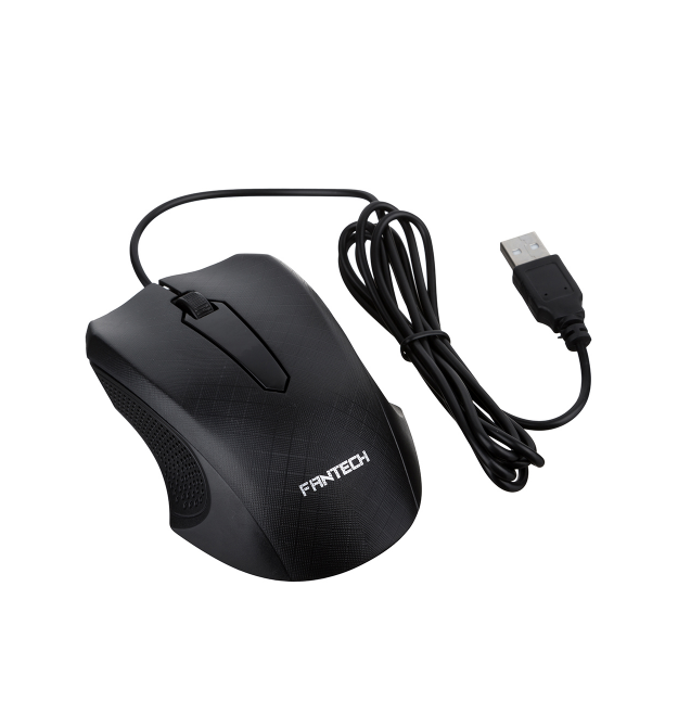 Миша провідна Fantech T533, 3 кнопки, 1200 DPI, 1,8 м, Win7 - 8 - 10 Mac OS, Black, COLOR BOX (138*56*192) 0.23 кг, Q100