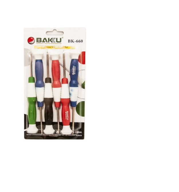 Набор отверток BAKKU BK-660 (6 отверток), Blister-box