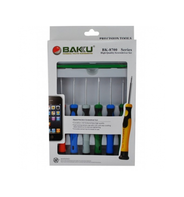 Набір інструментів BAKKU BK-8700 (for Nokia, Apple, Samsung), Blister-box