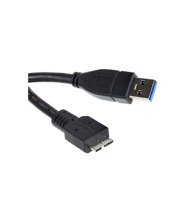 Кабель Usb 3.0 AM to Micro-B black 0.8m для жестких дисков