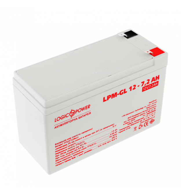 Аккумулятор гелевый LogicPower LPM-GL 12 - 7,2 AH