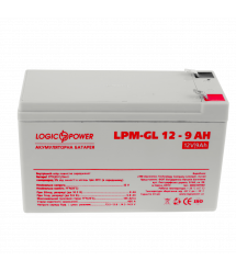 Аккумулятор гелевый LogicPower LPM-GL 12 - 9 AH, Белый