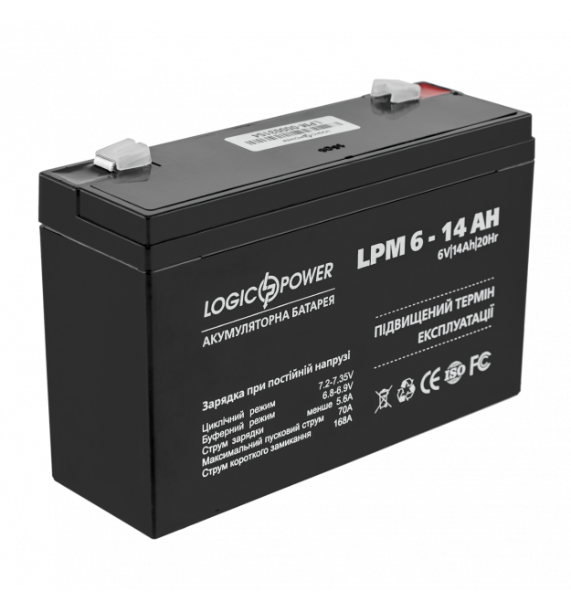 Аккумулятор AGM LogicPower LPM 6-14 AH