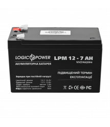 Аккумулятор кислотный AGM LogicPower LPM 12 - 7,0 AH