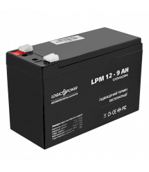 Акумулятор кислотний AGM LogicPower LPM 12 - 9,0 AH