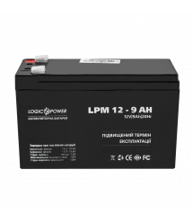 Аккумулятор кислотный AGM LogicPower LPM 12 - 9,0 AH