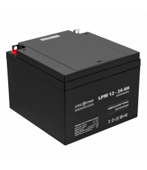 Аккумулятор кислотный AGM LogicPower LPM 12 - 26 AH