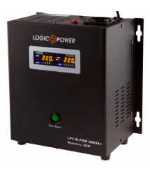 ДБЖ з правильною синусоїдою LogicPower LPY-W-PSW-500VA+ (350W) 5A/10A 12V для котлів та аварійного освітлення