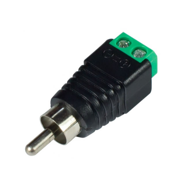 Разъем для подключения питания RCA-M с клеммами под кабель