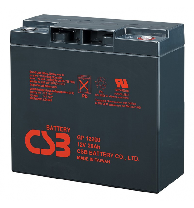 Аккумуляторная батарея CSB GP12200, 12V 20Ah (181х77х167 мм)