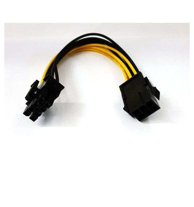Кабель-переходник для питания процессора 6P-8P, длина 185 мм