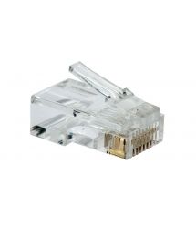 Коннектор Merlion RJ-45 8P8C UTP Cat-6 для сквозного подключения, двойной