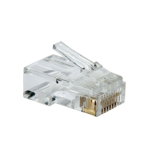 Коннектор Merlion RJ-45 8P8C UTP Cat-6 для сквозного подключения, двойной