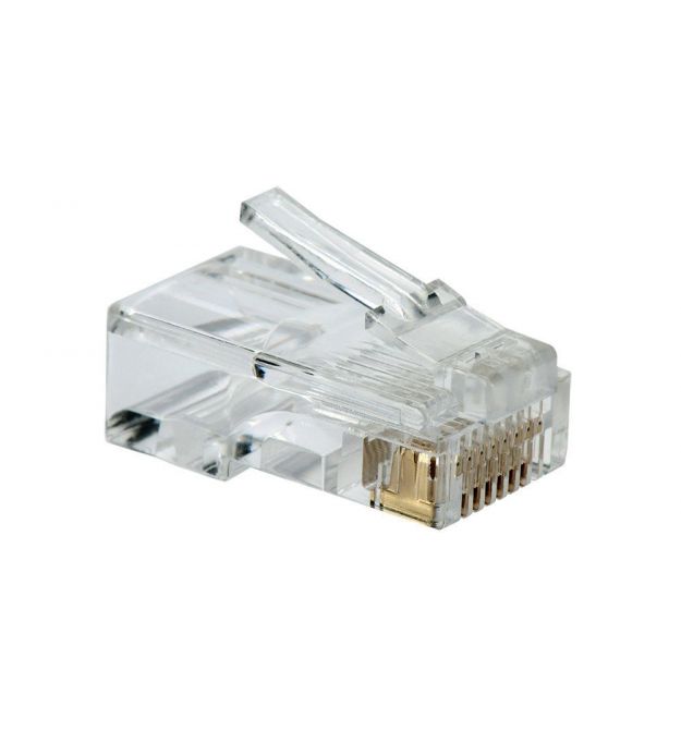 Коннектор Merlion RJ-45 8P8C UTP Cat-6 для сквозного подключения