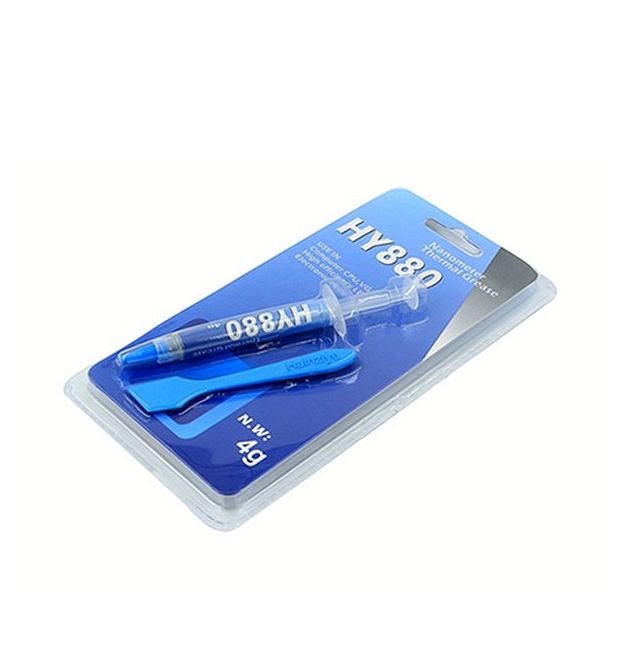 Паста термопровідна HY-880 4g, шприц, Grey