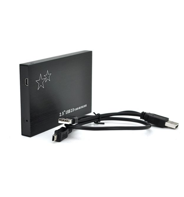 Карман 2,5"корпус пластик ,интерфейс TYPE C, transparent