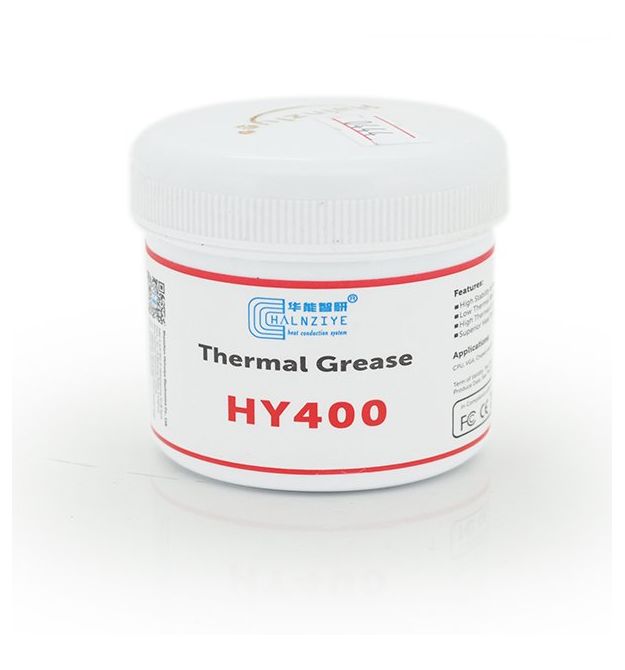 Паста термопроводная HY-410 100g, банка, White