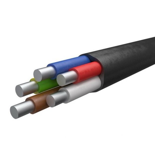 Кабель Одескабель АВВГ 5*6 (ож) -0,66 цена за метр 