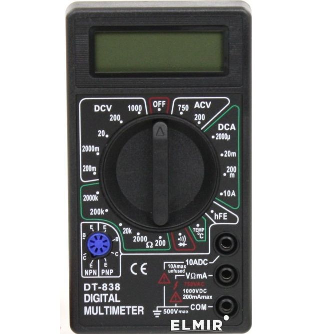 Мультиметр DT-838 (126 х 70 х 28) 0,137 кг, Q100 