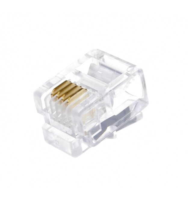 Коннектор RITAR RJ-11 4P4C UTP Cat-3 (100 шт / уп.) Q200