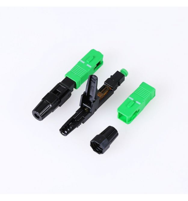 Конектор SC / APC-D швидкого монтажу, для плоского кабелю на клямці, Ціна за 1 шт, Q100
