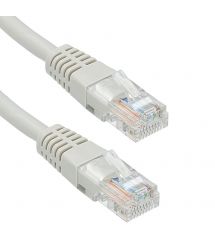 Патч-корд литой RITAR, CCA, UTP, RJ45, Cat.5e, 0,5m, серый Q1000