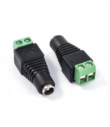 Разъем для подключения питания DC-F (D 5,5x2,1мм) с клеммами под кабель Q100