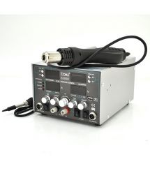 Паяльная станция BAKKU BA-8305D цифровая индикация, фен, паяльник, БП DC 0-30В, 5A (340*278*208) 5,1 кг