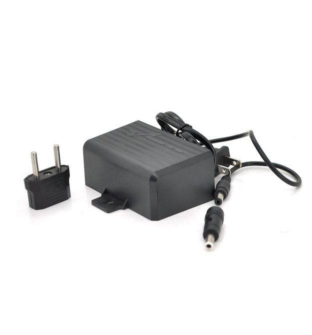 Импульсный адаптер питания YOSO JY120200 12В 2А штекер 5,5 / 2,1 настенный Black + переходник 5,5 / 2,5