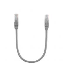 Патч-корд литий RITAR, CCA, UTP, RJ45, Cat.5e, 0,3m, сірий Q710