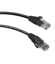 Патч-корд литой RITAR, CCA, UTP, RJ45, Cat.5e, 15m, черный Q60