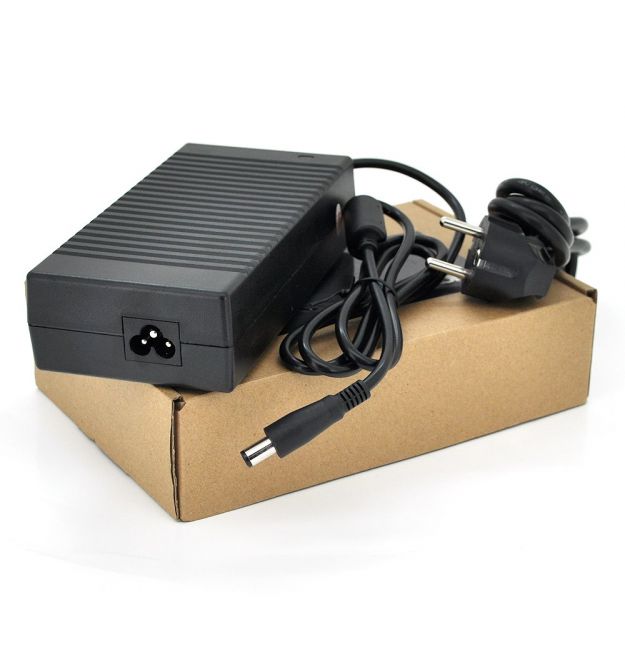 Блок питания MERLION для ноутбука DELL 19.5V 9.5A (185 Вт) штекер 7.4*5.0 мм, длина 0,9м + кабель питания