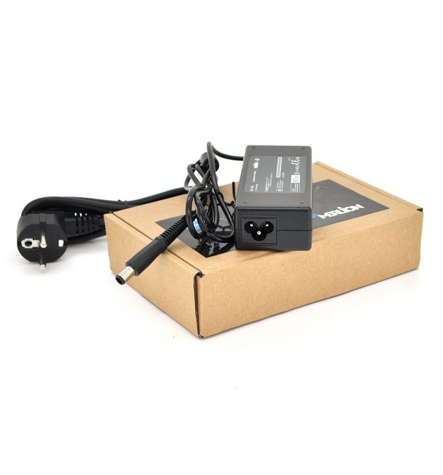 Блок питания MERLION для ноутбукa HP 19V 4.74A (90 Вт) штекер 7.4*5.0мм, длина 0,9м + кабель питания 