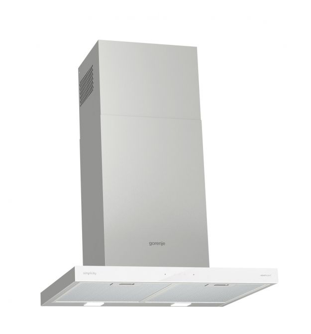 Каминная вытяжка Gorenje WHT6SYW/Simplicity/650 m?/h/60 см/3 скор./сенсорн.упр/белая