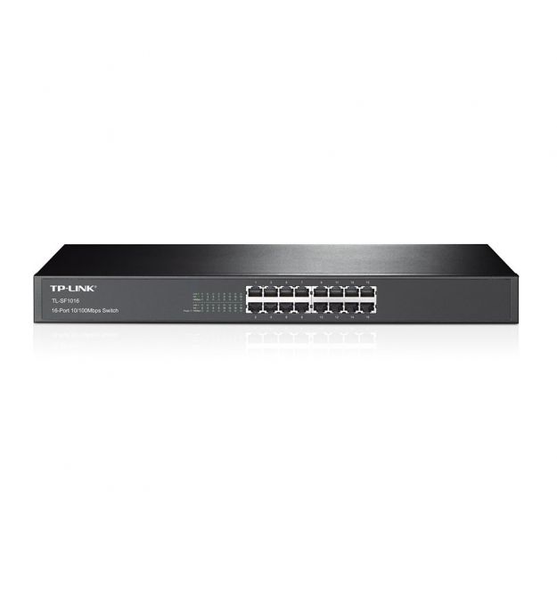 Коммутатор TP-LINK TL-SF1016 16xFE, Неуправляемый, Стоечный