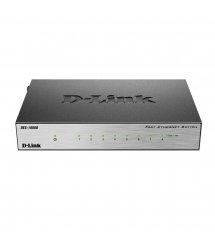 Коммутатор D-Link DES-1008D 8xFE, Desktop металл, Неуправляемый