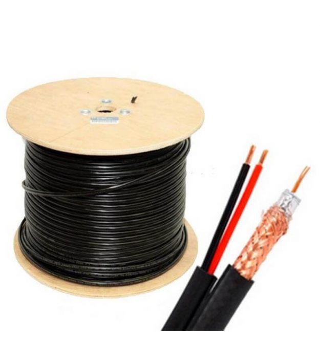 Кабель комбинированный RG590-CU+2*0.75 PE 305M