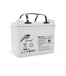 Аккумуляторная свинцово-кислотная батарея AGM RITAR RA12-33 Gray Case 12V 33.0Ah Q1