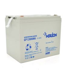 Акумуляторна батарея MERLION AGM GP12800M8 12 V 80 Ah (275 x 185 x 260) 21,8 кг (260 x 165 x 210 (215))