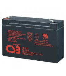 Аккумуляторная свинцово-кислотная батарея CSB GP6120 6V 12Ah Q10