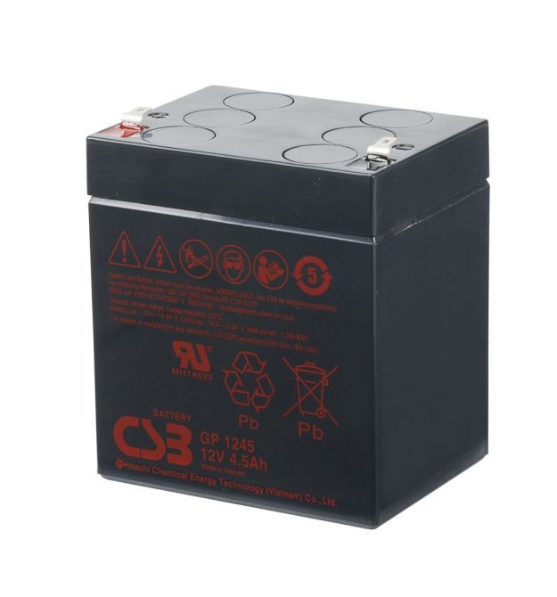 Акумуляторна батарея CSB GP1245, 12V 4.5Ah (102х92х70мм) Q10