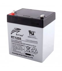 Акумуляторна батарея AGM RITAR RT1255, Gray Case, 12V 5.5 Ah ( 90 х 70 х 101 (107) ) Q10