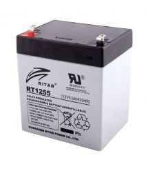 Аккумуляторная батарея AGM RITAR RT1255, Gray Case, 12V 5.5Ah ( 90 х 70 х 101 (107) ) Q10