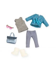 Набор одежды для кукол LORI голубое пальто LO30005Z