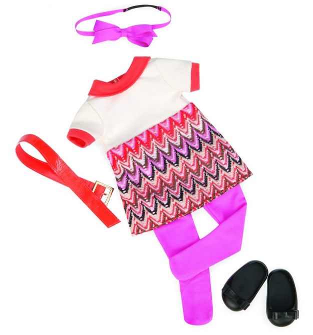 Набор одежды для кукол Our Generation Платье с принтом BD60014Z