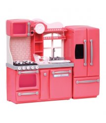 Набор мебели Our Generation Кухня для гурманов, 94 аксессуара розовая BD37365Z