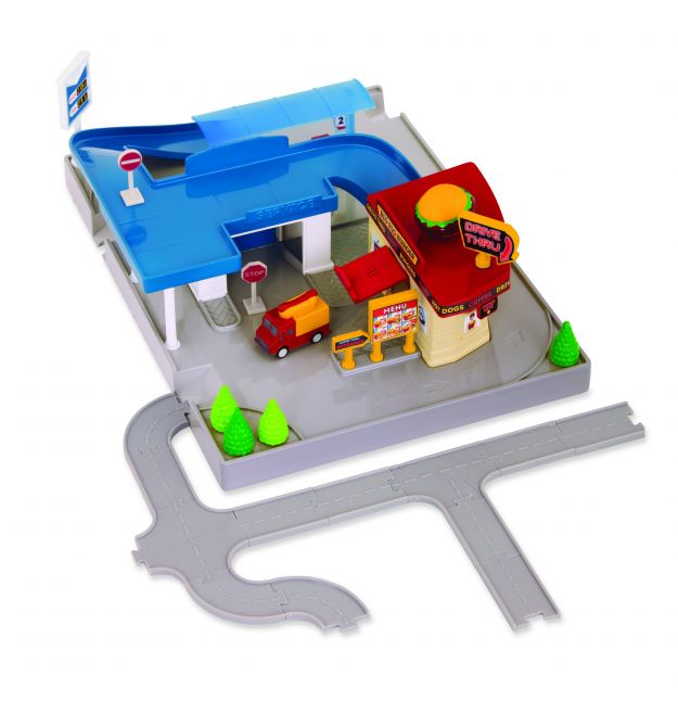 DRIVEN Ігровий набір POCKET SERIES DINE & DRIVE PIT STOP